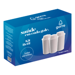 Kit Refil Com 3 Unidades com Cerâmica Alcalina
